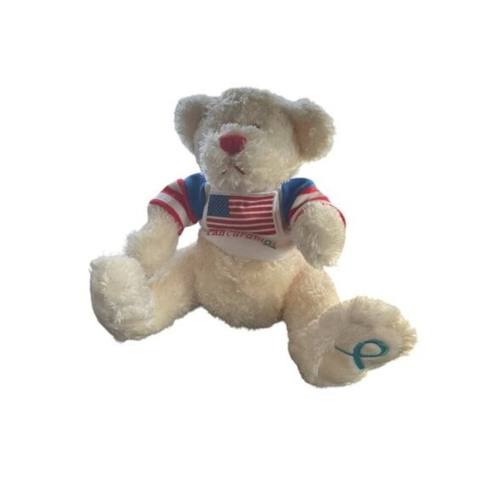Animal Adventures Can Curables Fair Bear 06 Plush Stuffed Animal Cancer Bear 6"